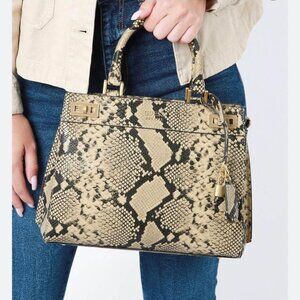 Brand New Snakeskin Satchel  Guess Bag